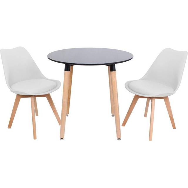 PNT011-2XHC001 Table colour: Black, Pack: Pack of 2, Colour: White