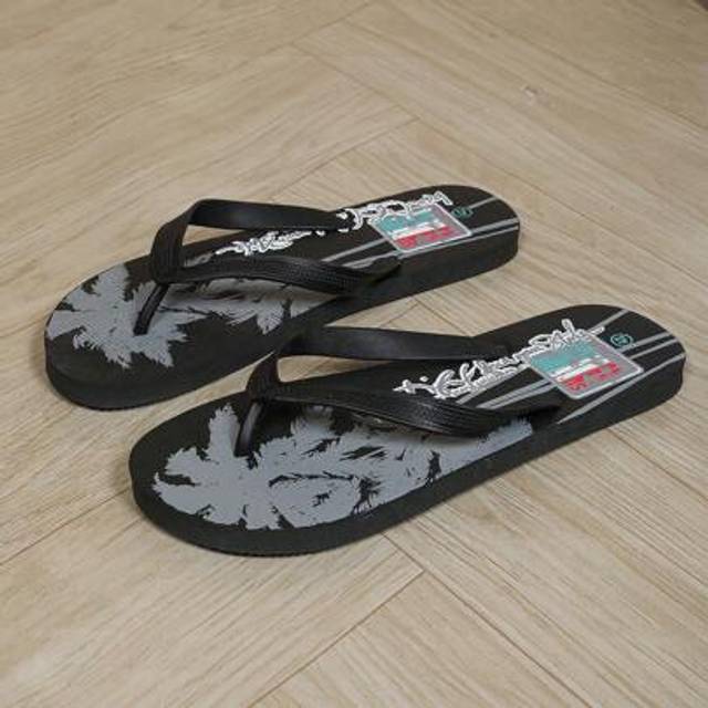 SHEIN Men&#39;s Fashion Flip Flops With Palm Tree & Letter Design, Suitable For Beach, Party, Indoor & Outdoor, Summer
