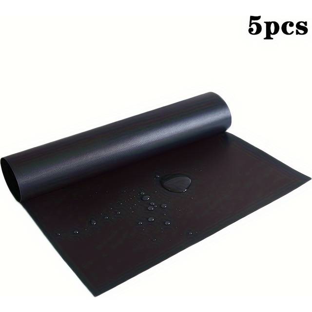 TEMU 5pcs Bbq Mat, Heat Resistant, , Easy To Clean, Reusable, Suitable For Outdoor Camping And Grilling
