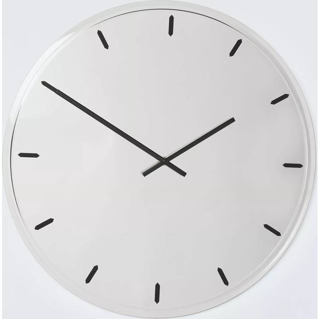 John Lewis Bevel Glass Wall Clock, 50cm