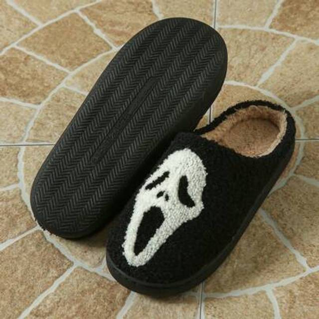 SHEIN New Women&#39;s Halloween Atmosphere Slippers, Cute And Funny, For Autumn And Winter