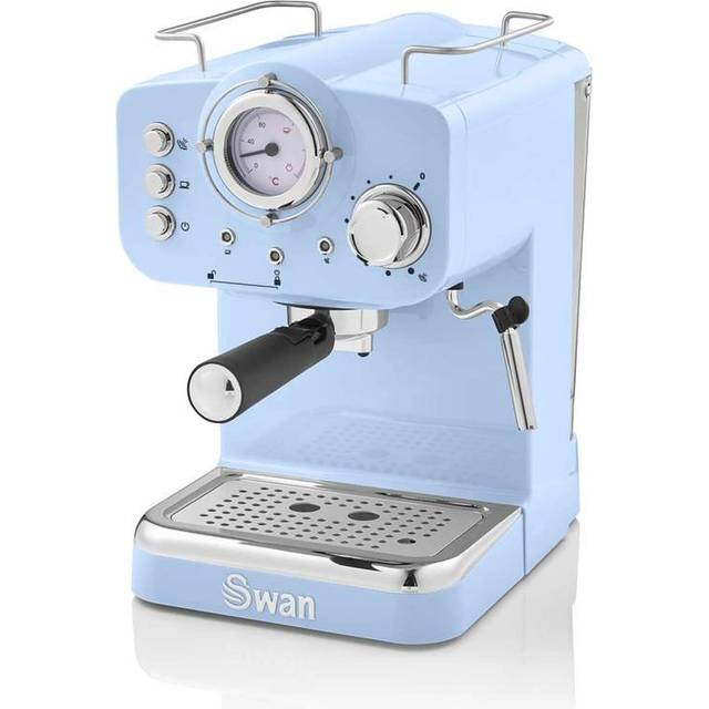 Swan SK22110BLN Retro Pump Espresso Coffee Machine, Blue