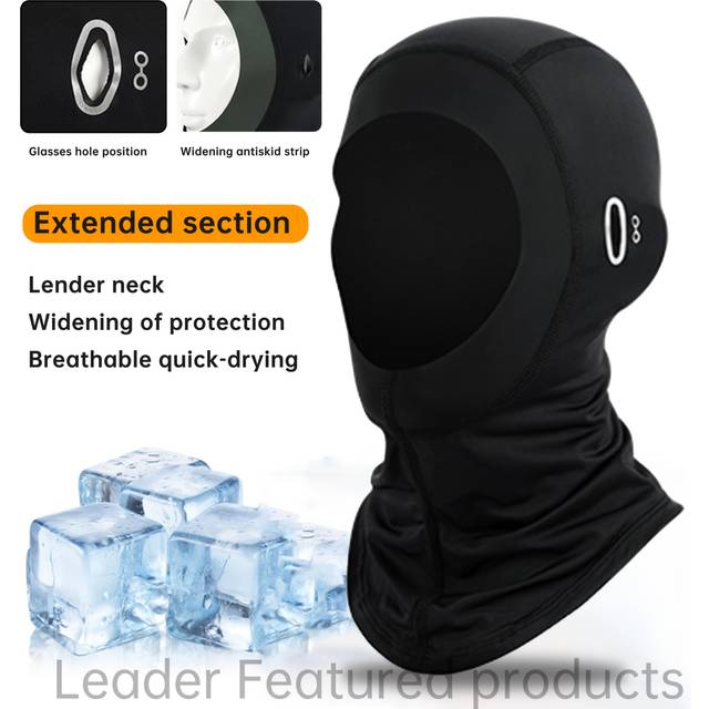 TEMU Breathable Balaclava For Motorcycle/cycling - Cooling Stretchable Face Mask - Windproof Moisture Wicking Sports Headwear