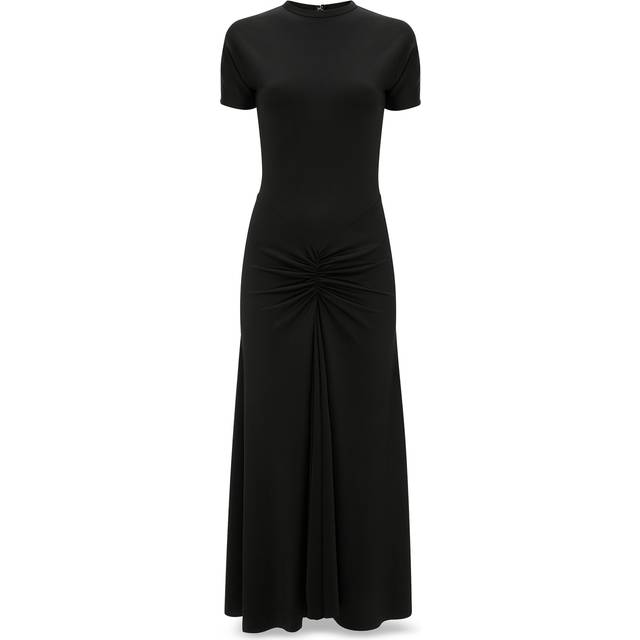 Victoria Beckham Gathered midi dress - black (UK 14)