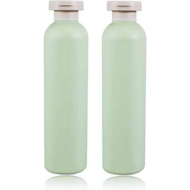 SHEIN 8.8 Oz Travel Shampoo Bottles, Refillable Flip Cap Squeeze Bottles For Toiletries, Large Leakage-Proof Travel Shampoo And Conditioner Bottles Home Bat