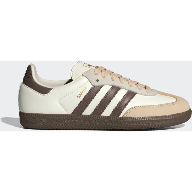 Adidas Womens Samba OG Trainers Offwhite Earth Strata Gum, 3 - White