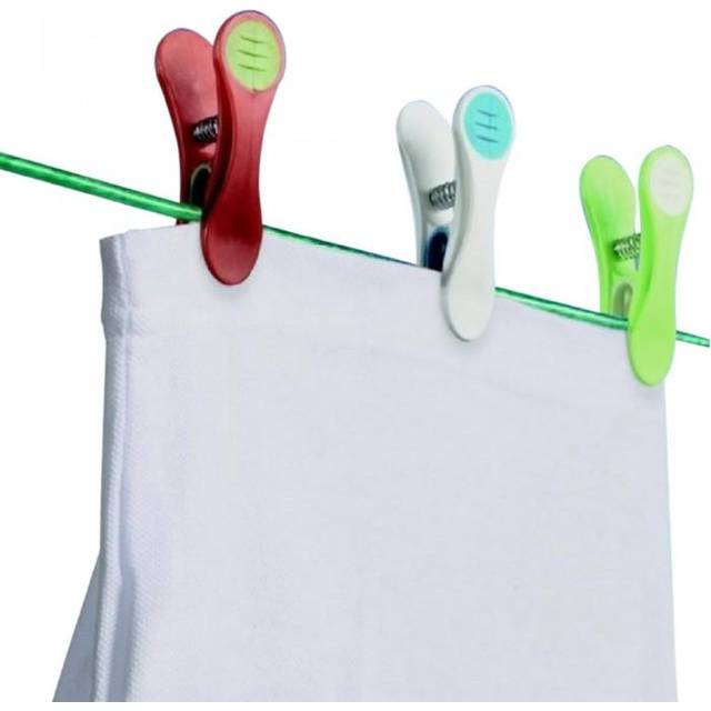 SupaHome Plast Klädnypor (Paket om 10) One Size svart
