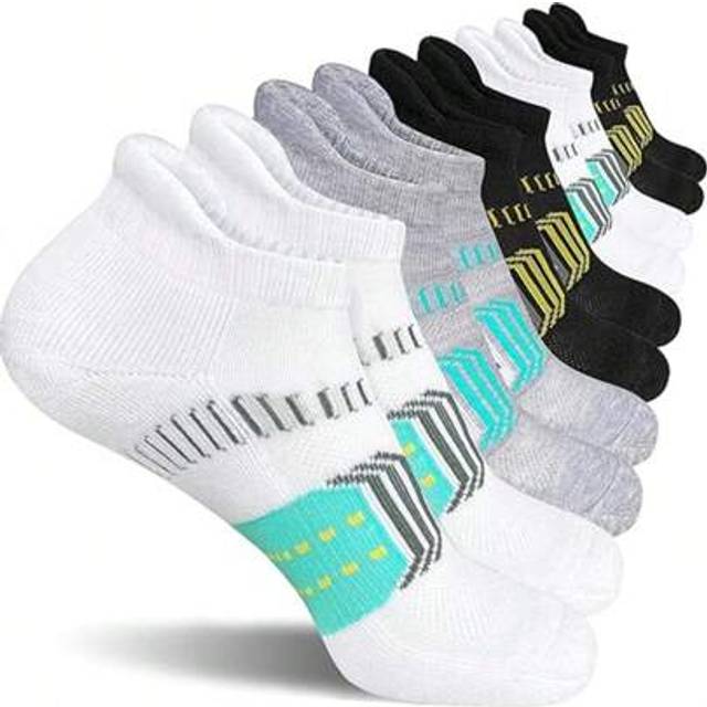 SHEIN Women Athletic Cushioned Anti-Blister Comfort Running Ankle Socks 5 Pairs