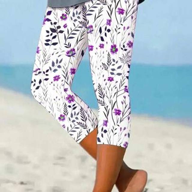 SHEIN Plus Women&#39;s Floral Printed Leggings
