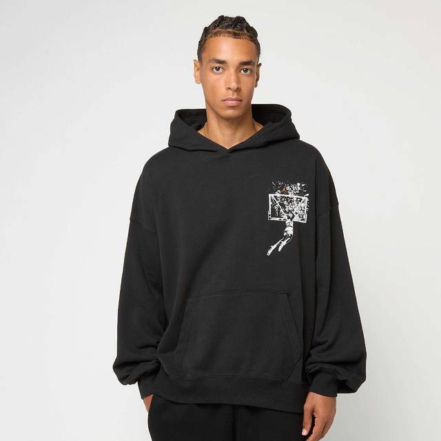 Sweatshirt Jordan Brooklyn Men's Oversized Pullover Hoodie Black/ Starfish L (L)