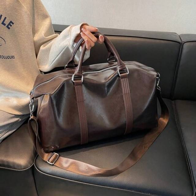 SHEIN Large Capacity Travel Duffel Bag, Unisex Garment Handbag Luggage Tote Shoulder Bag For Sports Gym Fitness