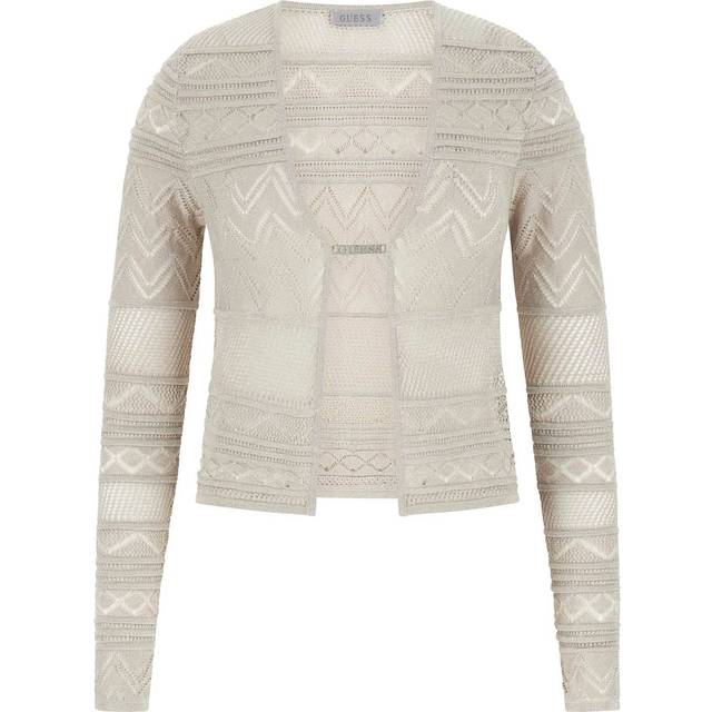 Guess Openwork Knit Cardigan - Blue - XS