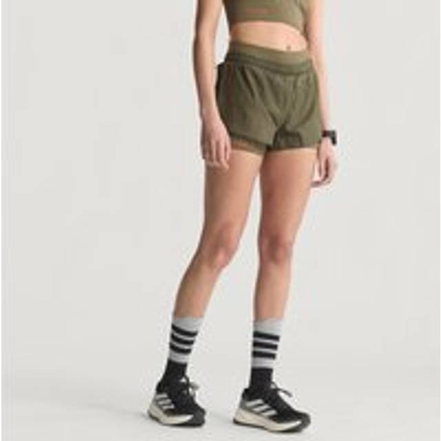 Shorts adidas Adi365 H.Koumori Running 2-In-1 Shorts Olive Strata XS (XS)