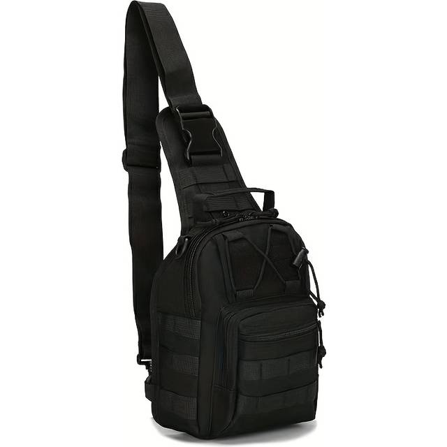 TEMU Fishing Backpack Fishing Tackle Storage Bag Fishing Gear With Rod Holder Sling Backpack Fishing Storage Backpack Fishing Gift For Outdoor Hiking, Travel, Hunting