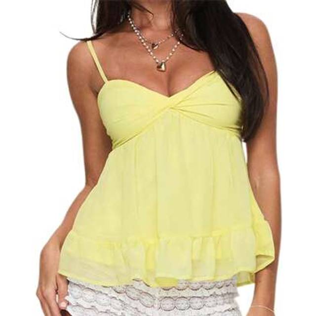 SHEIN Women&#39;s Cropped Solid Color Vest Sleeveless Low Cut Open Back Twist Knot Tank Tops