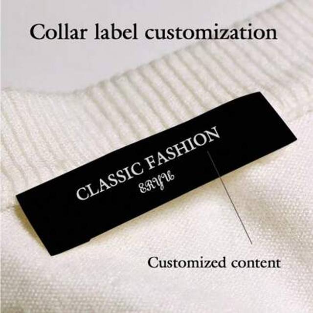 SHEIN Custom Clothing Woven Labels With Your Own Logo, 50pcs/100pcs Per Set ,Waterproof,Seal,Ornamental Exquisite,Modern,Contracted Custom,Personalized,Uniq
