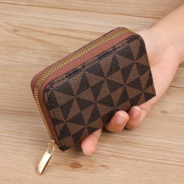 TEMU New Small Card Holder For Women And With Multiple Slots, Anti-magnetic Coin Purse, Multifunctional Bank Card Zipper Case, Credit Card Bag, Mini Wallet, Key Chain