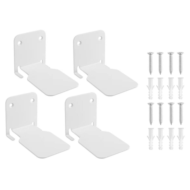 4PCS Invisible Floating Bookshelf Floating Book Organizer Wall Indoor Storage Accessories Suit Metal Shelves for Books,B