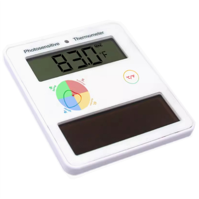 Solar Thermometer, Fish Tank Thermometer, Light Thermometer, Large Screen, Ultra-Wide Viewing Angle LT21H