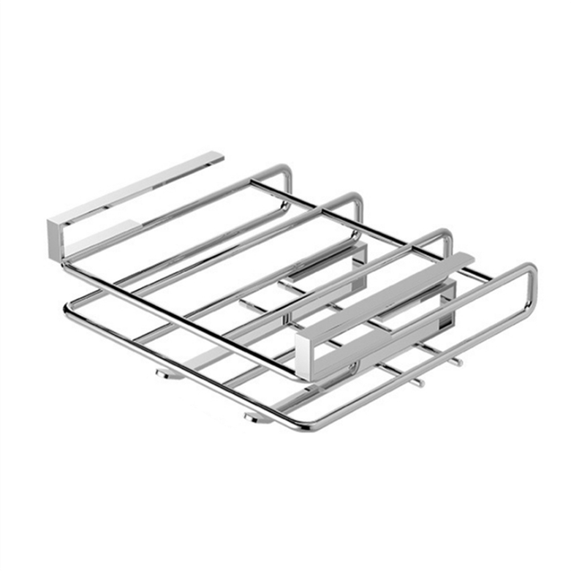 Under Cabinet Cutting Board Holder Stainless Steel Polished Cutting Board Rack Punch-Free Cutting Board Hanger B