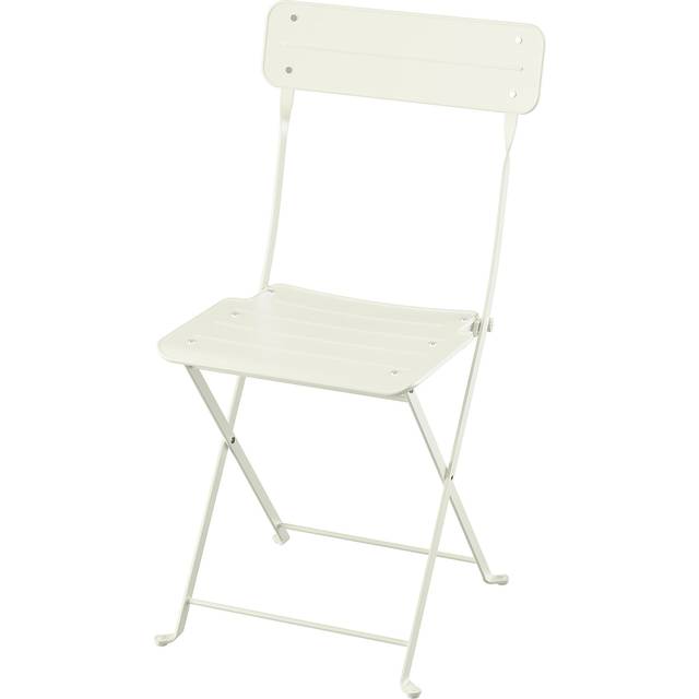 SUNDSÖ klappstol, off-white utomhus