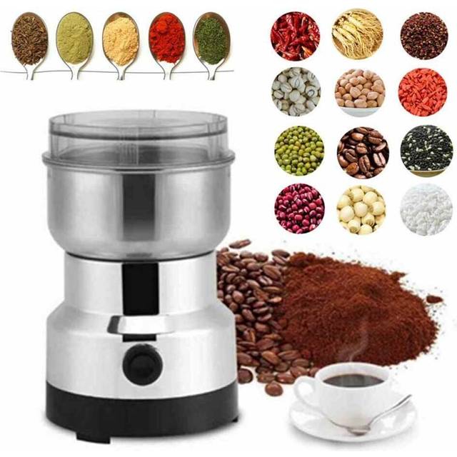 TEMU Coffee Grinding Blender Electric Coffee Grinder 220v Beans Spice Nut Grinder Household Bean Nut Matte Grinding Blender