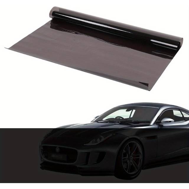 TEMU Window Tint Film (50cm X ) Heat-insulation Sun Protection Film Glare And Privacy Film ( Black 5%) Tinting Film Roll For Car, Van And Vehicles