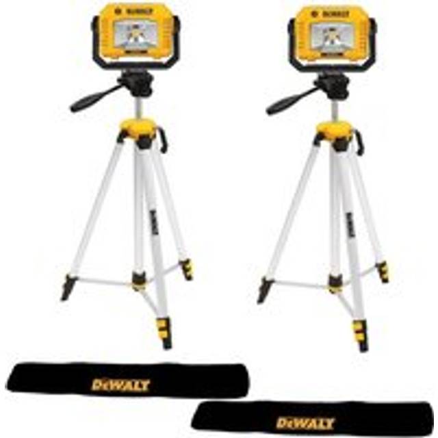 Dewalt DCL077 18v XR LED Tripod Site Light Pivot Head Cordless 2000 Lumen X 2