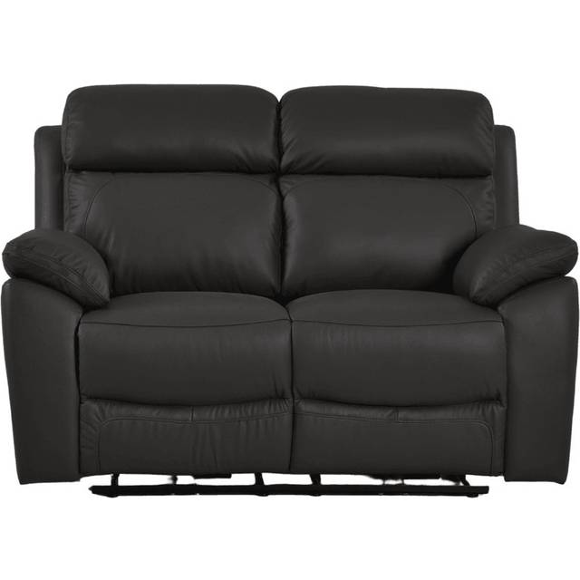 Cesiro Genuine Leather Tan Electric Power Recliner 2 Seater Sofa - Grey (100cm H X 152cm W X 95cm D)