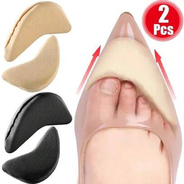 SHEIN 2pcs Women&#39;s Foam Forefoot Insert Pads For High Heels, Pain Relief & Shoe Size Reducing Insoles, Shoe Filling & Protector Accessories,Shoes And Boots