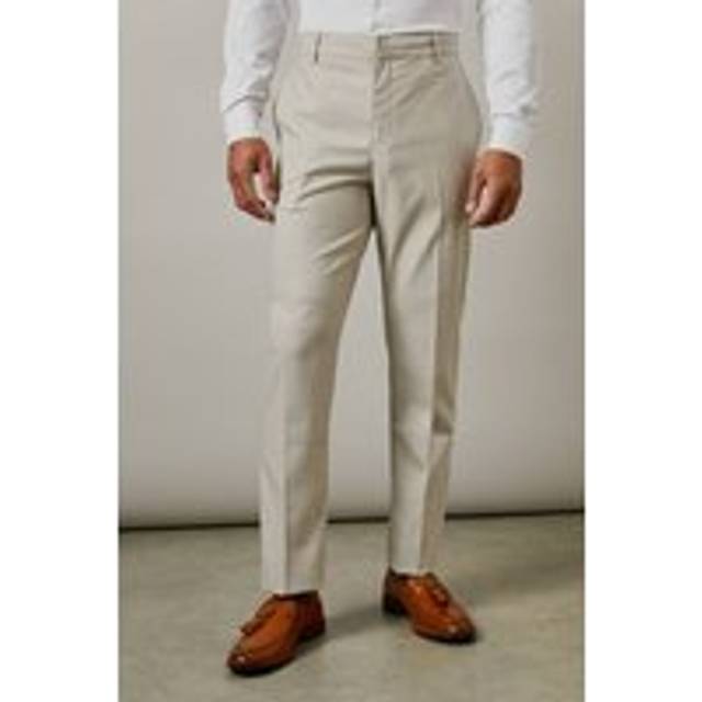 Burton neutral trousers mens smart trousers