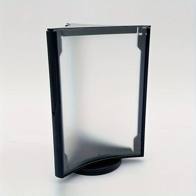 TEMU Acrylic A5 Size Rotating Display Stand - Table Sign Holder For Menu, Advertising, And Product Information - Clear Spin Tabletop Frame For Promotions And Labels
