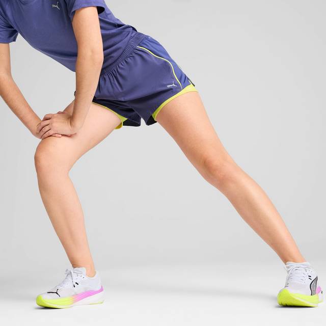 Puma Women's Running Velocity 2-In-1 3 Inch Shorts - Blue, Blue Crystal, Size Xs, Women - XS