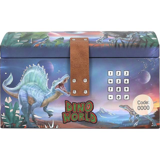 Depesche Dino World Skatkiste Med Kode Lyde Lys
