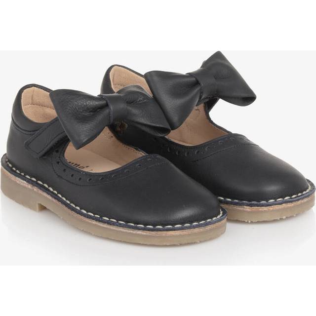 Young Soles Martha Bow Leather Mary Jane Shoes