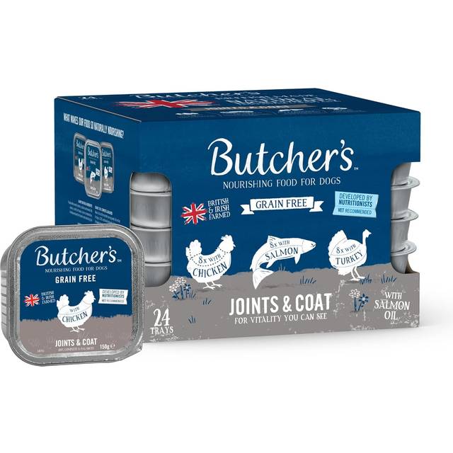 Butcher's Grain Free Joints & Coat Adult Wet Dog Food 24X150G Trays