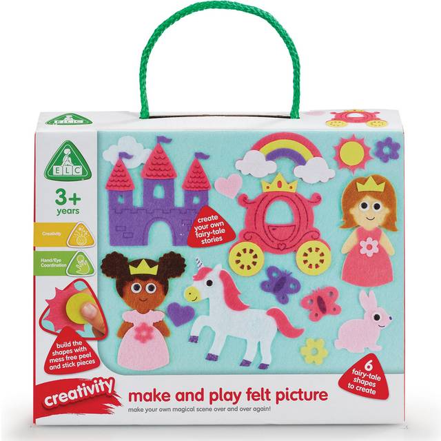 Early Learning Centre Make and Play Felt Pictures - Unicorns and Princesses Craft Set