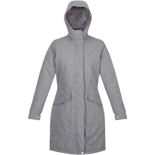 Regatta Womens Romine Waterproof Parka Jacket: Stormy Grey Marl: 10 Si