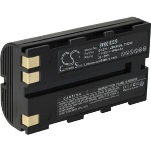 Vhbw - Replacement Battery compatible with Leica Flexline TS02, TS06, TS09 Laser Measuring Devices (3400mAh, 7.4V, Li-Ion)