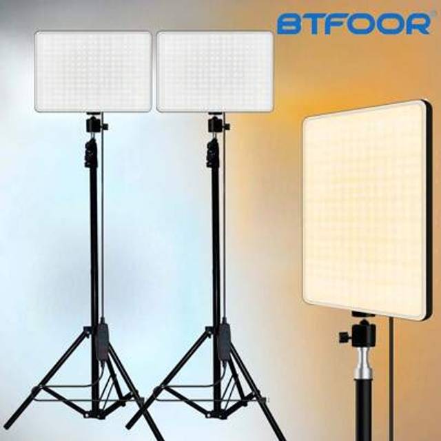 SHEIN 2set 11in Vloging Photo Studio LED Video Fill Lamp Light Panel Photography Lighting With 1.1M/43.3in Triopd Stand For Live Stream LED Ring Fill Light