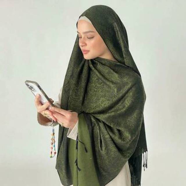 SHEIN 1pc Women&#39;s Classic Simple Vintage Fashionable Casual Versatile Jacquard Scarf Suitable For Outfits Accessories Women Abaya Accessories Soft Hijab,Wom
