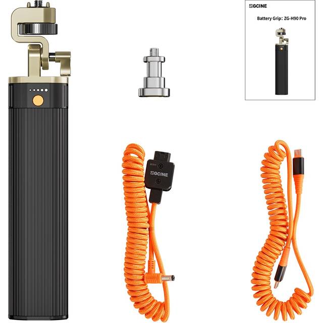 ZGCINE ZG-H90Pro Photography Fill Light Battery Power Grip Handle Battery Grip 180 degrees Rotatable with black