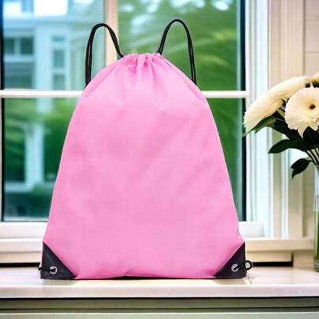 SHEIN 1pc Drawstring Backpack Bag, Large-Capacity Drawstring Bag, Foldable Fitness Bag, Sports Drawstring Bag, Drawstring Backpack Storage Bag, Suitable For