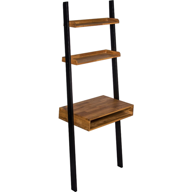 Copenhagen Oiled Wood Ladder Desk -Bold Contrast with Functional Style