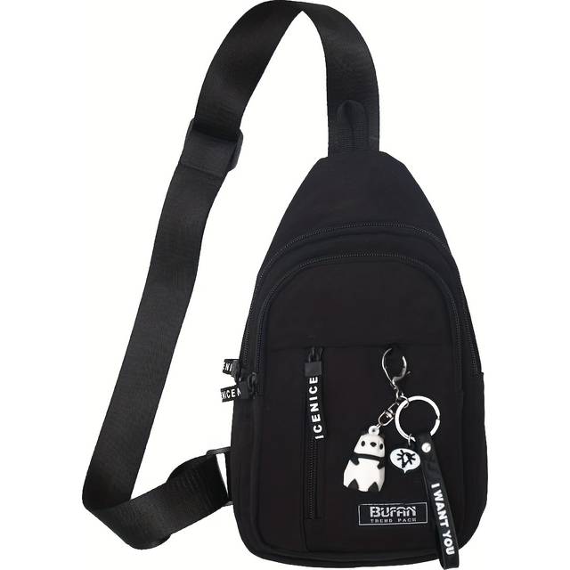 TEMU Unisex Casual Fashion Chest Belt Bag, Daily Use Crossbody Bag With Adjustable Strap, Multiple Pockets