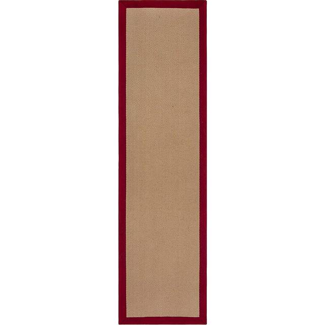 Herringbone Border Runner - Herringbone Border Red