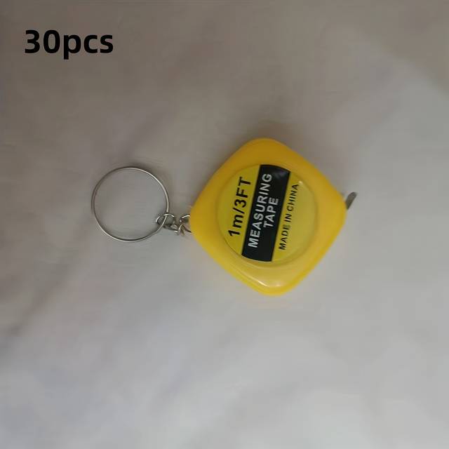 TEMU 30pcs Retractable Measures, Roll-up In Cm & , Portable Iron , Keychain