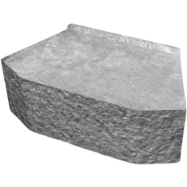 Megastone 385x220x150mm Rundhuggen Benders (Grå)