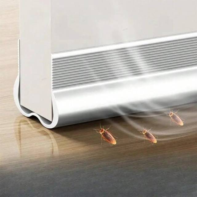 SHEIN 1pc 93cm Door Weather Stripping Adjustable Double Sided Soundproof Windproof Bottom Seal Strips Easy Installation Door Draft Stopper