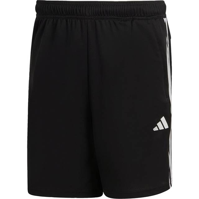 adidas Performance Train Essentials Piqu&eacute; 3-Stripes Training Shorts - Black/White, Black/White, Size S, Men